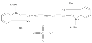 3H-Indolium, 1-butyl-2-[5-(1-butyl-1,3-dihydro-3,3-dimethyl-2H-indol-2-ylidene)-1,3-pentadien-1-yl]-3,3-dimethyl-, perchlorate (1:1)